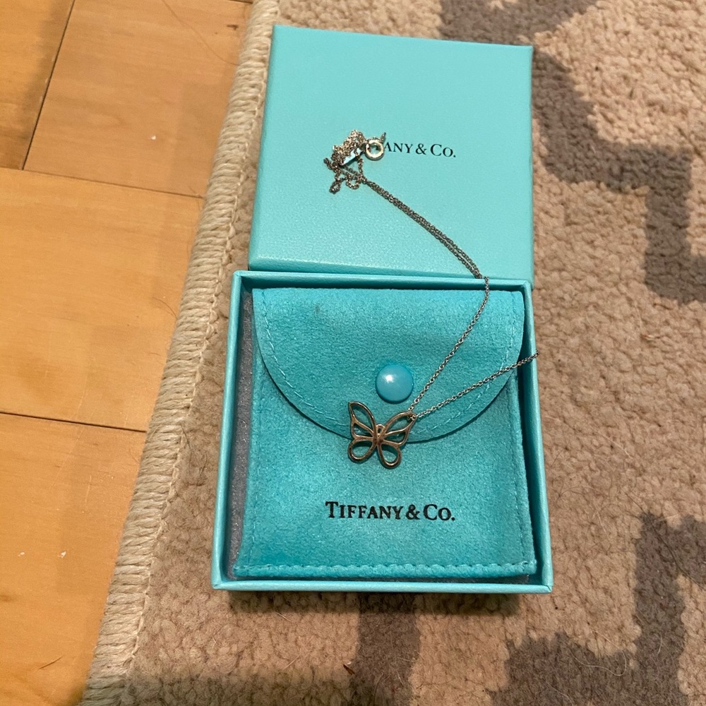 Tiffany and Co. butterfly necklace